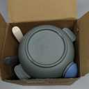 shopwithgreen Unbreakable Kids Bowls -Microwave Dishwasher Safe- Wheat Straw Snack Bowl Sets for Kids and Toddler-4 Bowls and 4 Spoons, Lightweight and Durable, 14 OZ