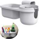 Child Cup Holder with Snacks Holder and Pod for Convertible Car Seats, Compatible with Most Car Seats, BPA Free- Grey.