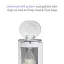 Munchkin UV Diaper Pail #1 in Odor Control, Includes 1 UV Snap, Seal & Toss Bag and 1 UV Refill Ring