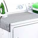 Magnetic Ironing Mat Blanket, Iron Board Alternative Cover, Quilted Washer Dryer Heat Resistant Pad/Portable Cover/Mat Grey 33"X 18" Iron Anywhere