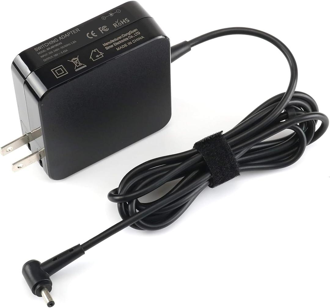 Charger Compatible with Asus Laptop 65W/45W AC Adapter, Round Tip 4.01.35mm Power Supply for Asus WH31/RS51/NH77 Series