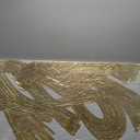 Gold Abstract Wall Art White and Gold Modern Framed Painting Texture Artwork for Living Room Office Dining Room Pictures 24x48 Inch Hand Painted
