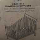 Dream On Me Violet 7-in-1 Convertible Full-Size Baby Crib with Toddler, Day & Full Bed Conversion in Black, GreenGuard Gold & JPMA, 4 Mattress Heights, Sustainable Pinewood | BSA Verified, ASTM & CPSC Compliant, Full-Size Crib, 4-Position Mattress Support, 50 Lb Limit, Non-Toxic Finish, Espresso