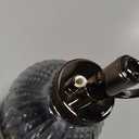 OFFIDIX Plant Mister plant water Spray Bottle, 6.3" Tall Vintage Style with Bronze Plastic Top Pump One Hand Glass Watering Can for Indoor Potted Plants Terrariums (Dark Gray)