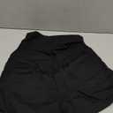 Foucome Maternity Denim Shorts Over Bump Ripped Distressed Folded Hem Blue Jean Shorts Comfy Summer Pregnancy Shorts, Black, Medium Size