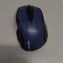 TECKNET Wireless Mouse, 2.4G Ergonomic Optical Mouse, Computer Mouse for Laptop, PC, Computer, Chromebook, Notebook, 6 Buttons, 24 Months Battery Life, 2600 DPI, 5 Adjustment Levels - Blue