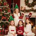 2 x Santa Claus Short Legs Headband, Santa Hair Accessories for Adults Women, Christmas Holiday Cosplay Costume Party