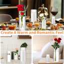 48Pcs Clear Vases for Centerpieces, 4,6,8,10 Inch Glass Cylinder Vases, Tall Hurricane Flower Vase Bulk for Flower Arrangements, Hurricane Candle Holder for Table, Home, Party, Wedding Decor