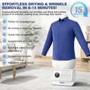 Automatic Ironing Machine, Portable Hands-Free Wrinkle Remover for Shirts & Pants, Gentle on All Fabrics, Ironing Machine Perfect for Apartments & Business Travel