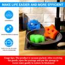 Pickmesh 3 Pcs Multi Functional Scrub Sponge Scrubber Cute Temperature Sensitive Cleaning Sponges Non Scratch for Washing Dishes Bathroom Kitchen(Summer Sponge)