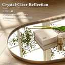 ANDY STAR Brushed Champagne Bronze Arched Bathroom Mirror 22x35 Inch