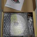 CD Player Portable with Dual Stereo Speakers, Rechargeable Portable CD Player with Bluetooth for Home with Headphones, Support CD/AUX/USB, Black