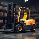Universal Tractor Seat with Adjustable Backrest and Headrest, Yellow Forklift Seat with Armrest and Self-rebounding Safety Belt, Heavy Duty Seat for Excavator Lawn Mower Backhoe Dozer