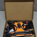 PHOEPET Reflective Dog Harness Large Breed Adjustable No Pull Vest with with Handle 2 Metal Rings 3 Buckles [Easy to Put on & Take Off](L, Orange)