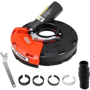 HERZO Dust Shroud for Angle Grinder 4/4.5/5 inch Universal Surface Grinding Shroud (125MM)