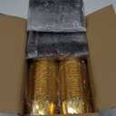 Cupcake Muffin Liners With Lids 100 Pack,LNYZQUS 5.5 Oz Large Foil Baking Cups Muffin Tins,Disposable Ramekins Cupcake Cups Cupcake Wrappers Holders For Wedding Valentine,with Spoons-Gold