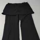 Nirlon Women's Skirted Leggings High Waisted Yoga Pants Gathered Skirt (X-Large, Black)