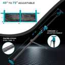 Cargo Bar for Pickup Truck Bed Expands from 40 to 70 in with 200 LB Bearing Capacity, Comes with 1 Cargo Net Organizer, 1 Divider Bar