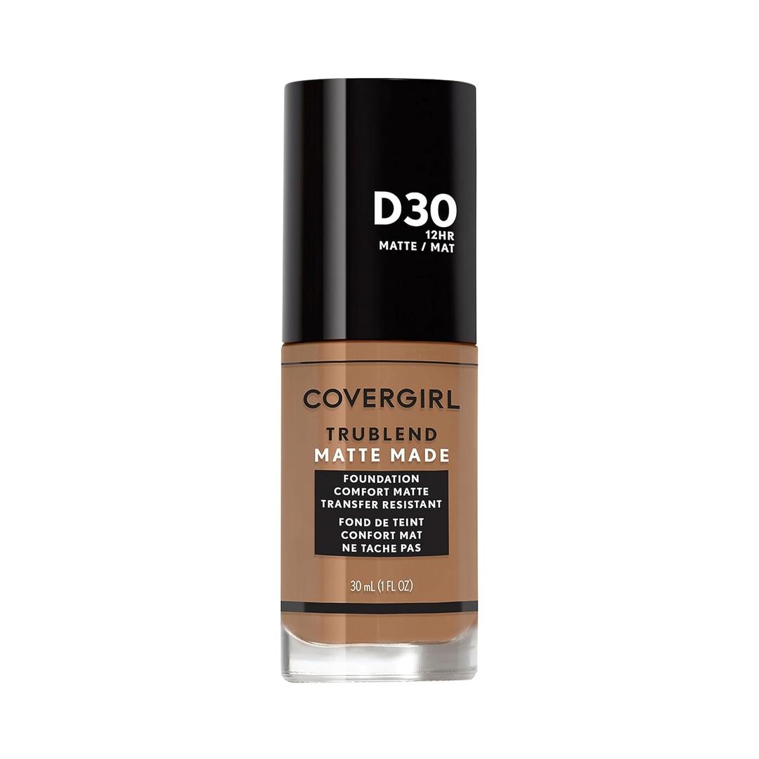 COVERGIRL TruBlend Matte Made Liquid Foundation, Bronze, 1.01 Fl Oz (Pack of 1)