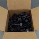 3/4" Black Plastic Four-Sided Spire Wing Tip Finial Fence Topper for Iron Picket Fence (100, 3/4")