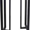 MBQQ Furniture Legs 35Height 15Wide Rustic Decory T Shape Table Legs,Heavy Duty Metal Desk Legs,Dining Table Legs,Industrial Modern, DIY Iron Bench Legs