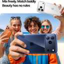 TORRAS for iPhone 17 Pro Max Case Crystal Blue, [Anti-Yellowing][Military-Grade Protection], Ultra Slim Anti-Scratch Back, Soft Bumper, Non-Slip Protective Phone Cover, Blue 6.9"