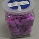 Flents Protechs Foam Ear Plugs, 50 Pair for Sleeping, Snoring, Loud Noise, Traveling, Concerts, Construction, Studying, Work, Shooting, NRR 33, Noise Cancelling, Disposable, Purple, Made in the USA