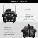 Fog Machine with 8 LED Lights, 700 Watts Smoke Machine with Wireless Remote, Manual Control, Auto Mode-Perfect for Halloween Party Wedding Stage