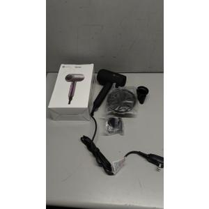 slopehill Professional Ionic Hair Dryer, Powerful 1800W Fast Drying Low Noise Blow Dryer with 2 Concentrator Nozzle 1 Diffuser Attachments for Home Salon Travel (Black)