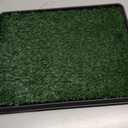 Dog Grass Pad with Tray,16"x20" Dog Litter Box, Artificial Turf Potty System with 2 Reusable Grass Patches + Washable Pee Pads, Portable Indoor Outdoor for Balcony Patio Apartment