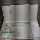 White Nightstands Set of 2, Small Night Stand Set 2 with Drawer and Shelf Storage for Bedroom, Dorm, Modern