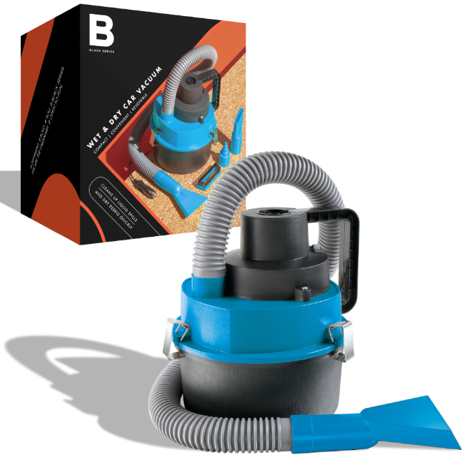 Black Series Multifunction Wet & Dry Auto Vacuum Portable Black/Blue NIB