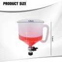 Zpana 15PCS Car Coolant Funnel Kit, No-Spill Vehicle Radiator Filling Funnel Bleeder with Adapters, No-Leak Auto Radiator Burping Filler, Universal for SUV RV Truck (Red)