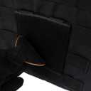 2 x ROCOTACTICAL Molle Tactical Bag Patch Panel Accessory, Patches Display Board Tactical Molle Hook and Loop Molle Panel for Badges and Insignia Patches- 4x4 inches, 2pack (TAN)