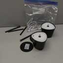 Kakanuo Cordless Table Lamp, 3 Color Stepless Dimming, 5000mAh Rechargeable Battery Powered, Outdoor LED Lamps, for Dining Room, Living Room, Bedroom, Bar, Cafe, Restaurant, Patio, Camping - Black (2 Pack 14in - Triangle Shade)