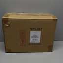 AmorArc Ceramic Dinnerware Sets for 4, 12 Pieces Handpainted Plates and Bowls Set with Rustic Terracotta Underside, Scratch Resistant Stoneware Dishes Set, Dishwasher & Microwave Safe, White