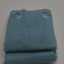 H.VERSAILTEX Linen Blackout Curtains 108 Inches Long 100% Absolutely Blackout Thermal Insulated Textured Linen Look Curtain Draperies Anti-Rust Grommet, Energy Saving with White Liner, 2 Panels, Teal