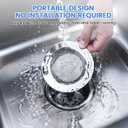2 x Sink Drain Strainer, Stainless Steel Kitchen Sink Drain Strainer, Dishwasher Safe, Sink Strainer Outer Diameter 4.4 Inch/11.2cm, Inner Diameter 3 Inch/7.6cm, Set of 3 Kitchen Sink Strainer