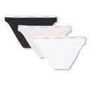 Calvin Klein Carousel Logo Cotton Stretch Bikini Panties, 3 Pack Size Small