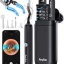 Flexible Ear Wax Removal Tool Camera, Wireless Ear Cleaner with 10MP HD Otoscope, Painless Tweezers, 12 Soft Tips, 3 Inspection Heads, Portable Earwax Removal Kit with Camera for Adults/Kids