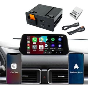 Mazda Wireless Apple CarPlay Retrofit Kit | OEM TK78669U0C USB Hub Upgrade for Wired Android Auto & Type-C Fast Charge | Compatible with CX-5, CX-9, Mazda3, Mazda6, CX-3, MX-5 (2014-2019) (P3 PRO)
