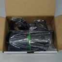 Automatic Fish Feeder for Aquarium - Rechargeable Fish Food Auto Dispenser Vacation Turtle Feeder with USB Charger CableLCD Screen, Customized ScheduleBlack