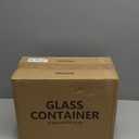 12 Pack Glass Food Storage Containers Set, Glass Meal Prep Containers with Lids, Airtight Lunch Containers, Dishwasher Safe, blue