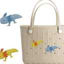 Charms for Bogg Bag, 3D Animals Accessories With Sturdy Clips for Totes, Rubber Bag Cute Accessories, Decoration Charms for Girls Women (2 salamanders)