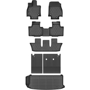 AUTOBULL Floor Mats for 2024-2026 Toyota Grand Highlander 7 Seats