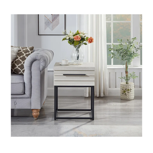 Roundhill Furniture Celestial Contemporary Storage End Table