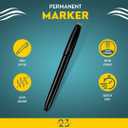 Always23 Fine point Permanent Marker, Fine Tip, Permanent Markers Black, Permanent Markers, 24 Pack