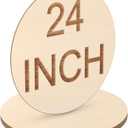 Jetec 2 Pieces 24 Inch Round Wood Circles Unfinished Round Wood Cutouts for Crafts, Door Hanger Painting and Burning