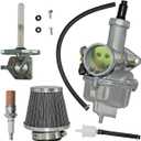 Carburetor fit for HONDA XR100 1981-1984,fit for HONDA XR100R 1985-2004,fit for HONDA CRF100F 2004-2013, ATV Carb with Air Filter and Fuel Valve Petcock