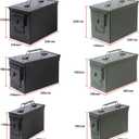 Ammo Can&Ammo case Storage Box,Lithium Battery Metal Storage Box,Fireproof/Waterproof/Airtight/Used for Lithium Battery and Ammo Storage